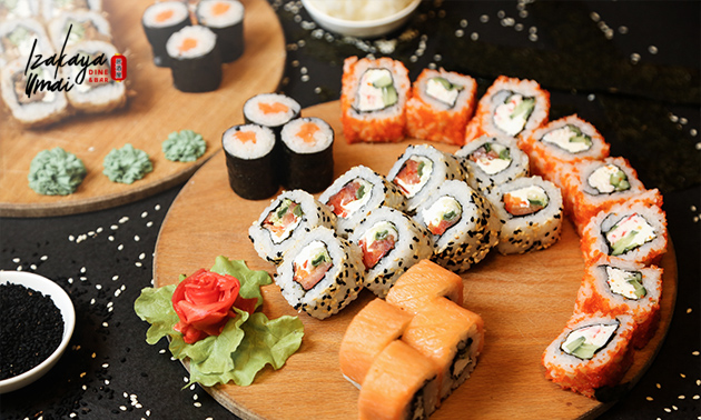 Afhalen: sushibox naar keuze (22, 40 of 60 stuks) van Selfie Sushi