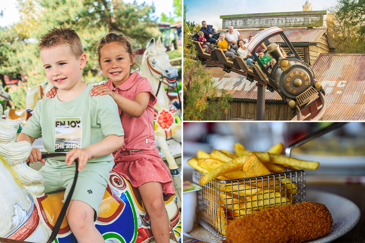 Entreeticket Slagharen + friet, snack naar keuze & drankje