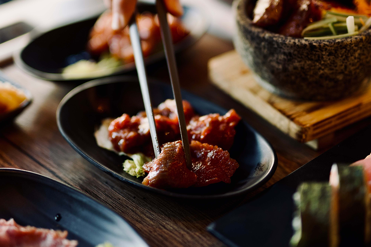 All you can eat Korean BBQ & sushi bij Geonbae (2,5 uur)