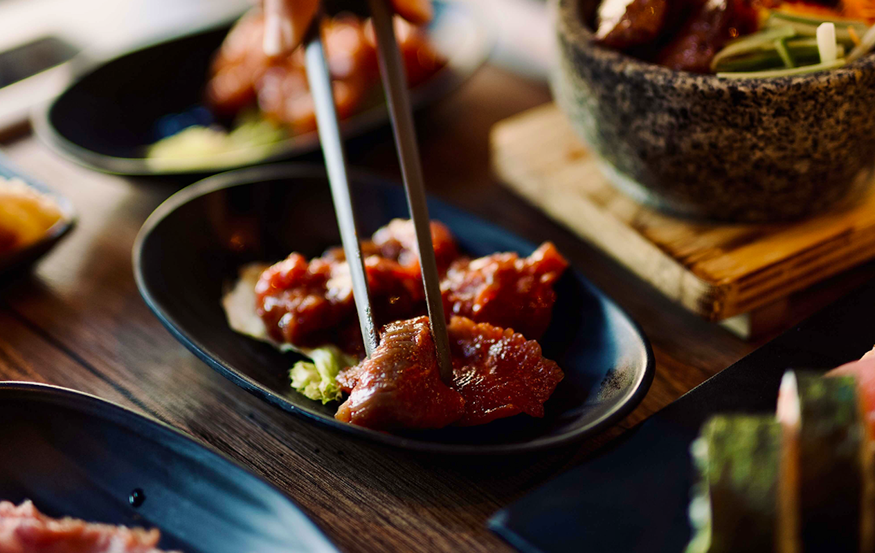 All you can eat Korean BBQ & sushi bij Geonbae (2,5 uur)