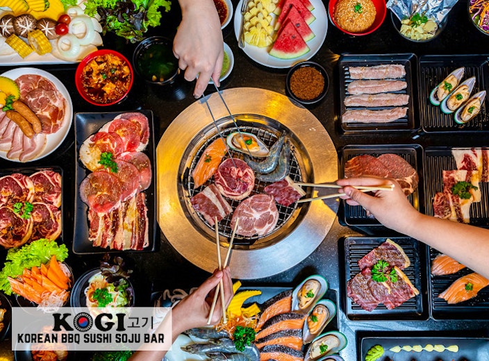 All you can eat Sushi & Korean BBQ bij KOGI 
