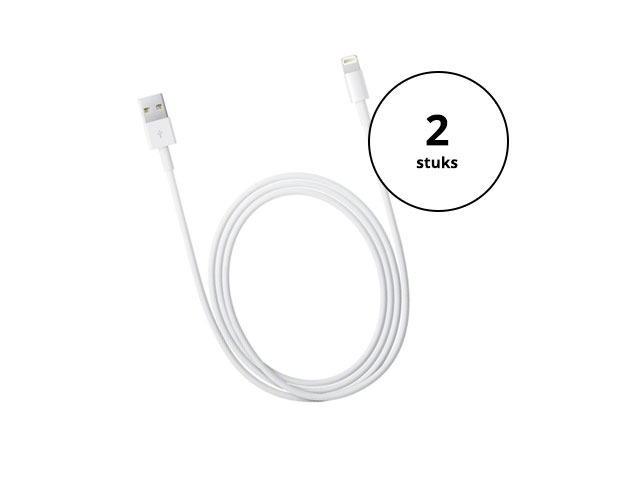 2 Apple lightning kabels 