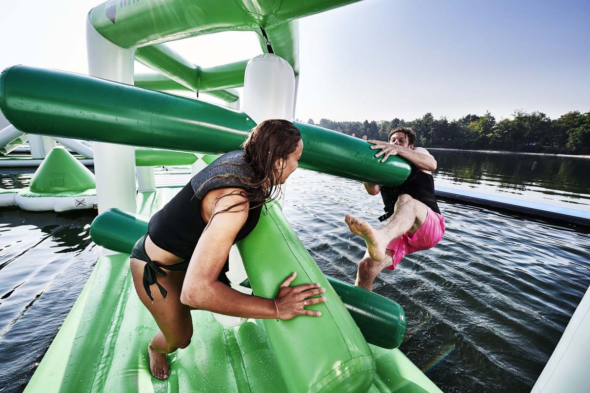 1 uur Aquapark bij Waterskicentrum de Vossemeren