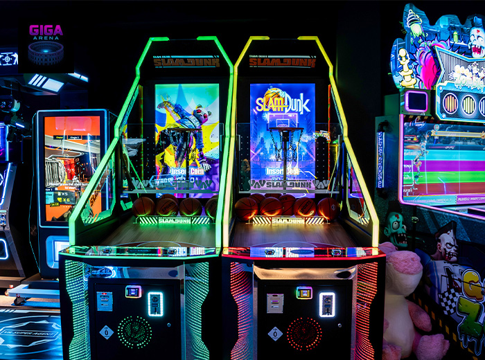 Arcadegame-credits bij Giga Arena Aachen