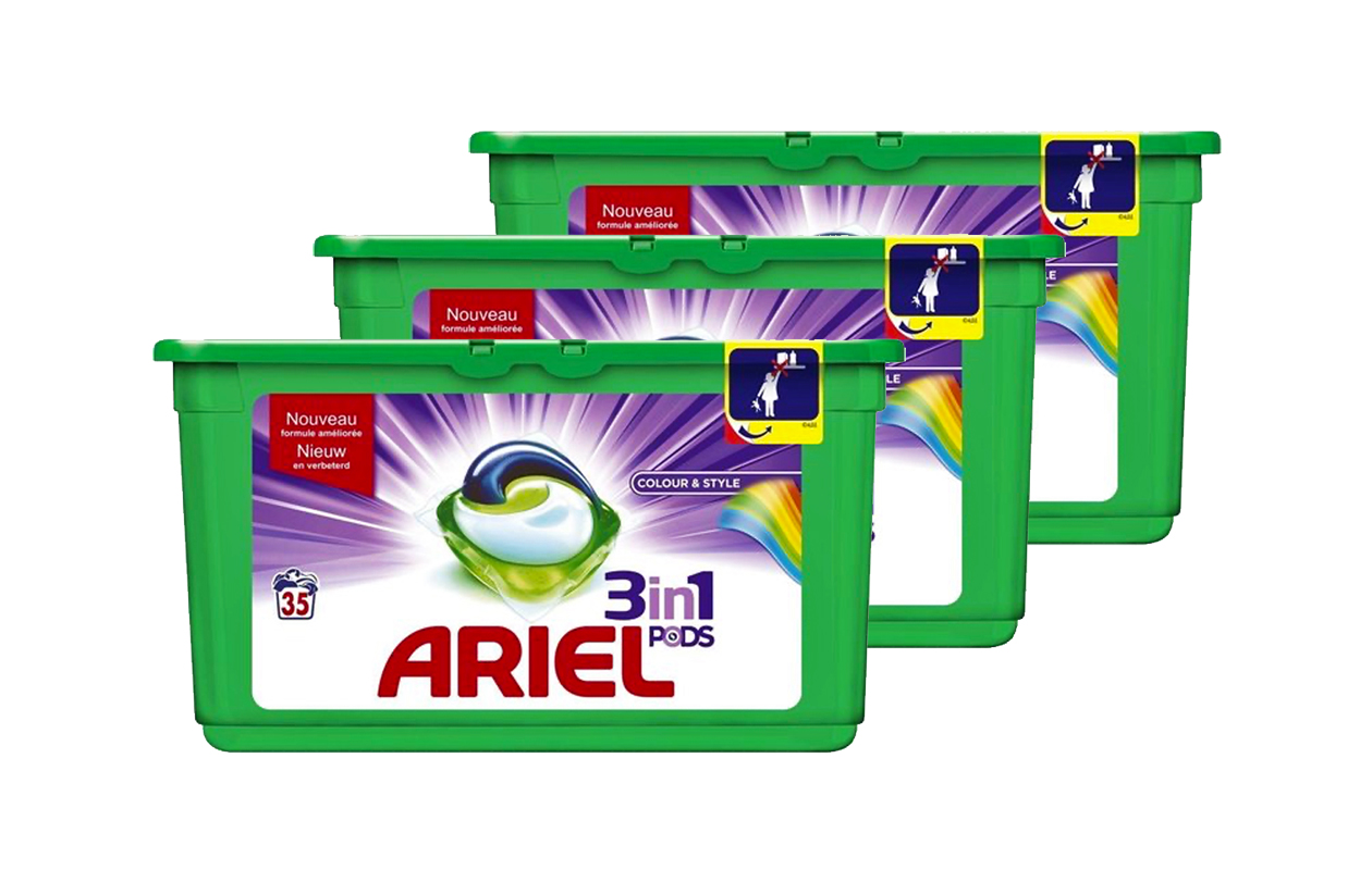 Ariel 3in1 Pods Color - 105 stuks