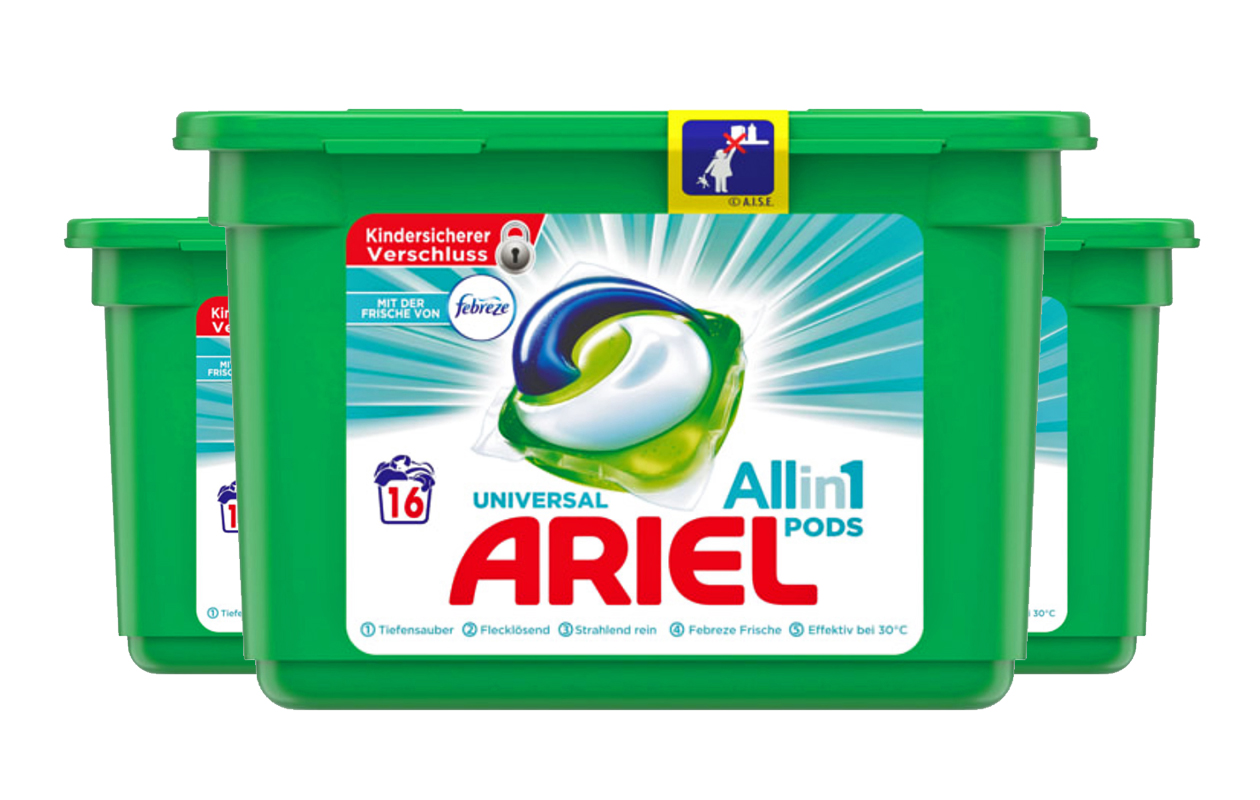 Ariel 3in1 pods met de frisheid van Febreze - 105 stuks