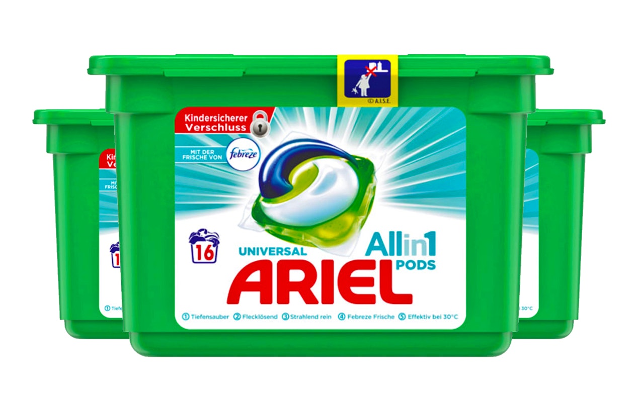 Ariel 3in1 pods met de frisheid van Febreze - 105 stuks