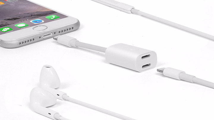 audio- en oplaadadapter voor iPhone 7 - 8 en 10-X 