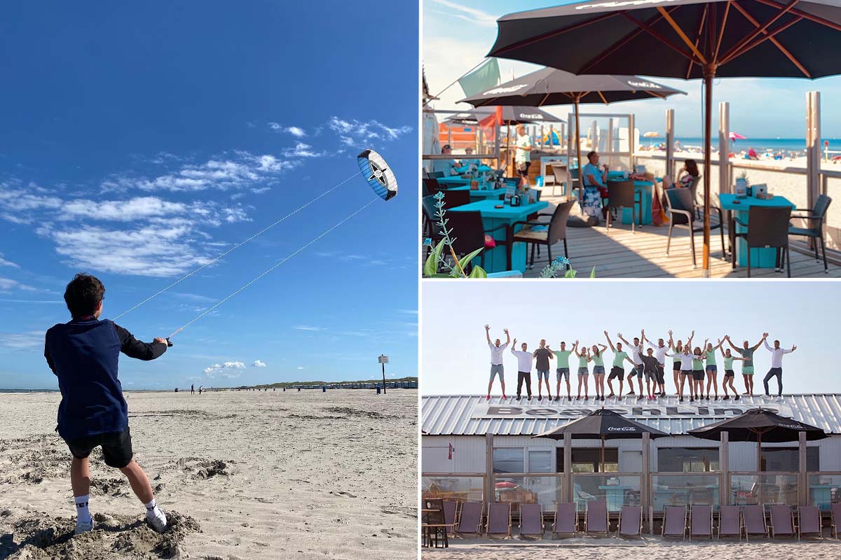 1,5 uur powerkiten bij Beachline Beach & Events