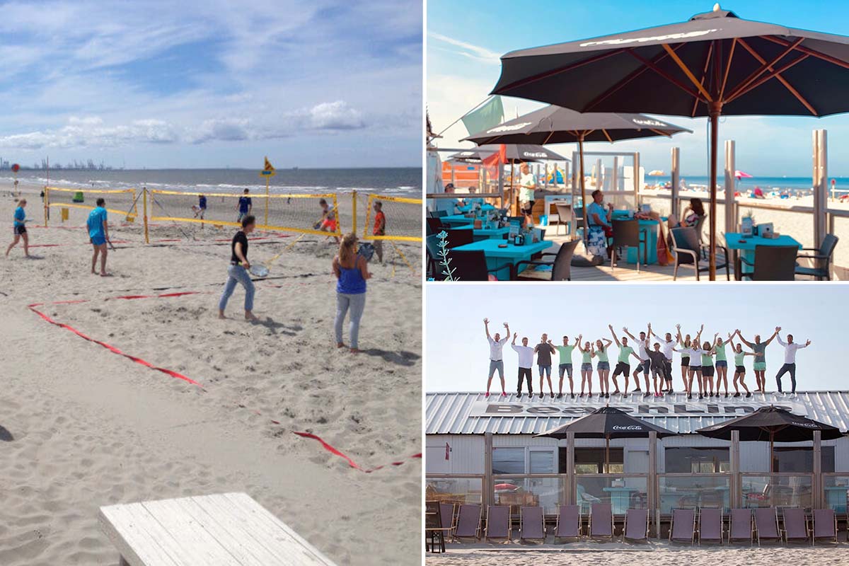 1,5 uur beachtennis  bij Beachline Beach & Events