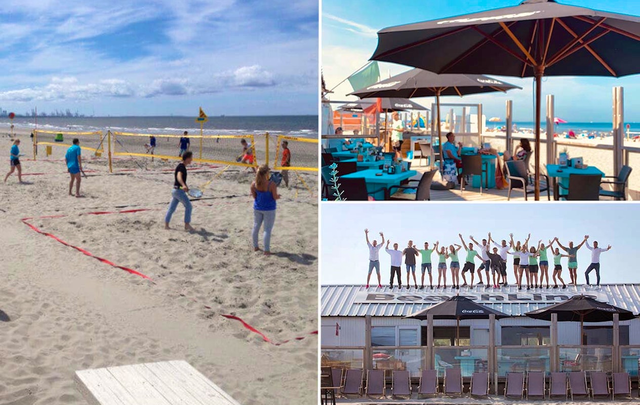 1,5 uur beachtennis  bij Beachline Beach & Events