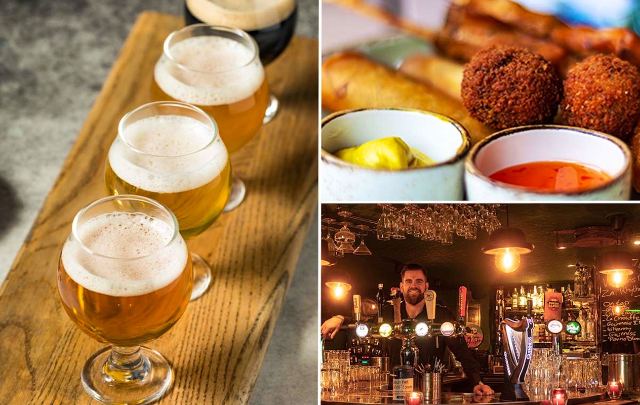 Bierproeverij + bittergarnituur bij Irish Pub The Dubliner