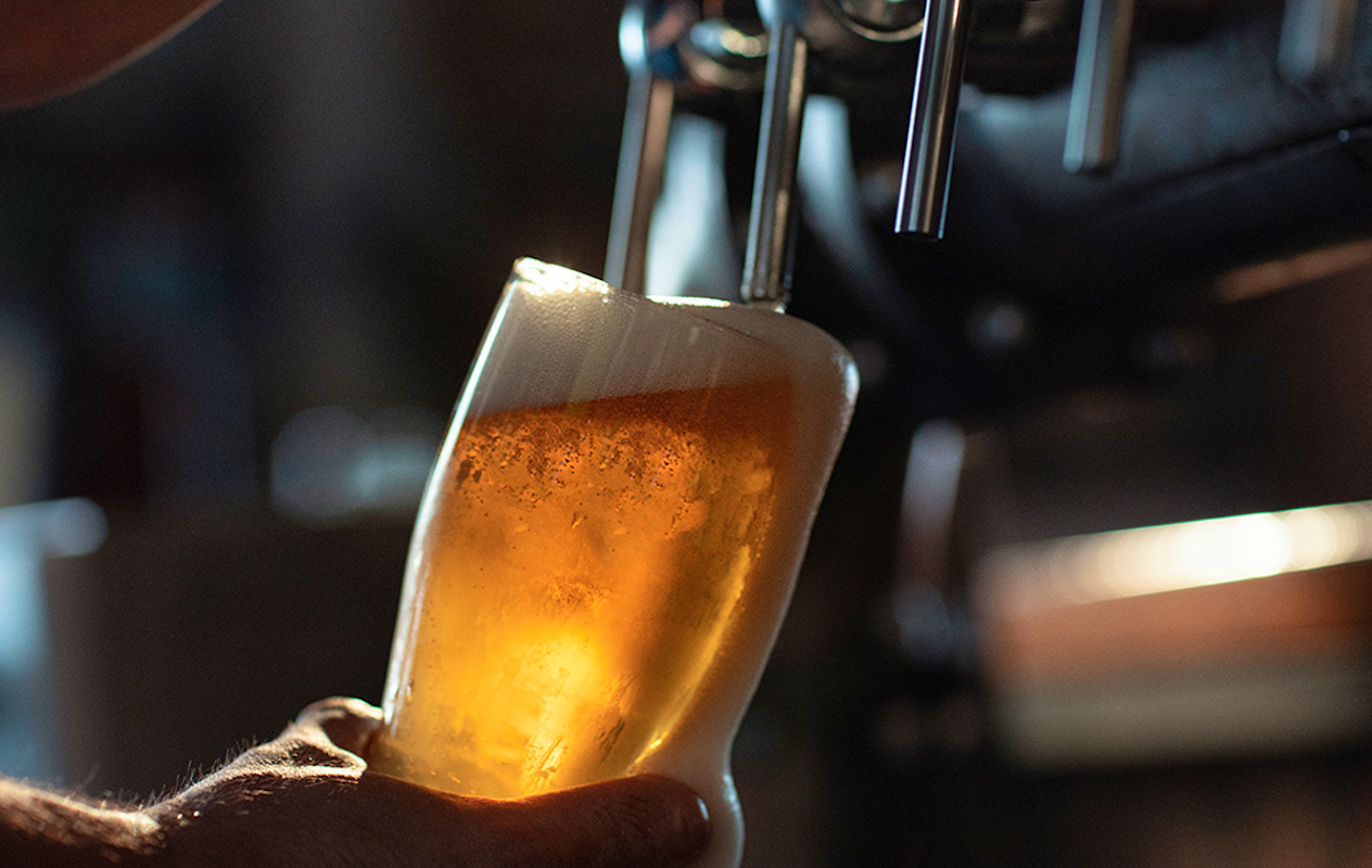 Bierproeverij + bittergarnituur bij Irish Pub The Dubliner