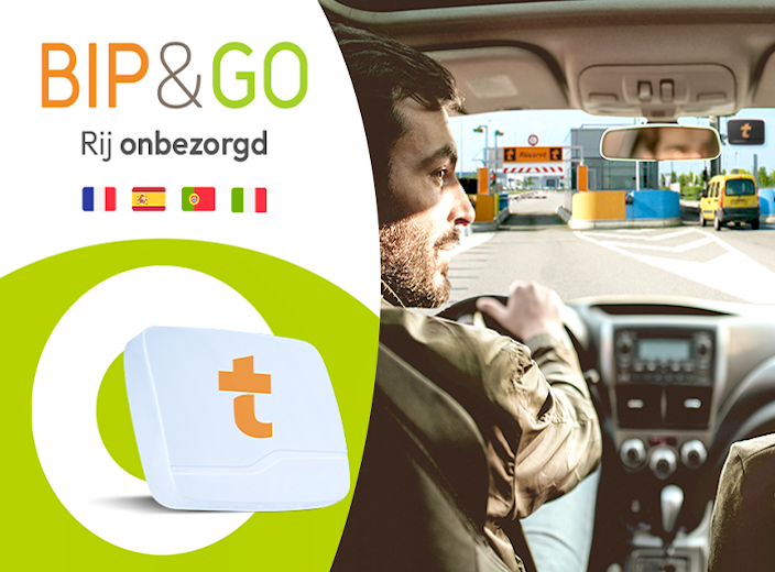 Bip&Go-tolbadge met 6 maanden abonnement (4 landen)
