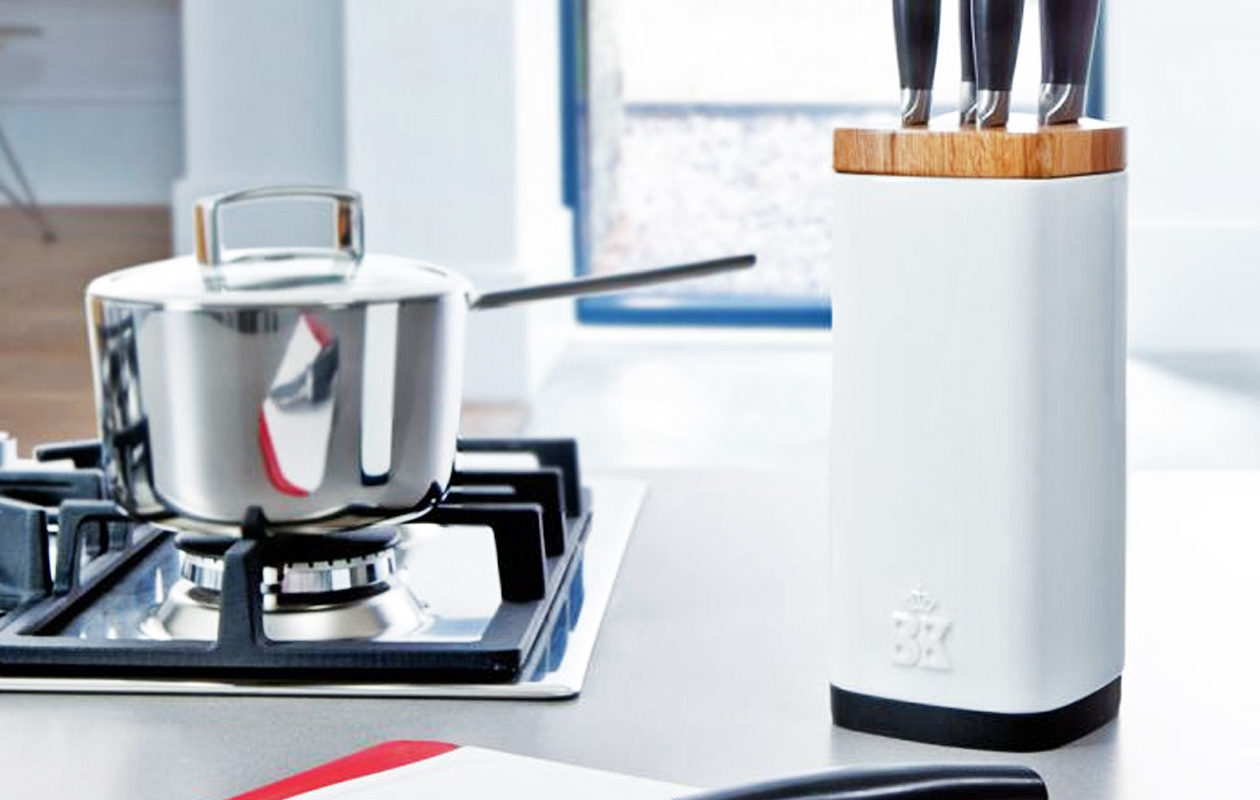 BK keramische tools pot met messenblok