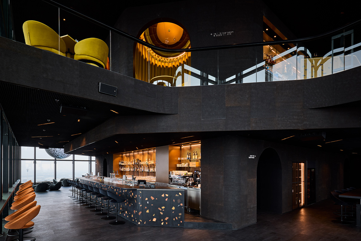 Borrelarrangement op grote hoogte bij CELEST