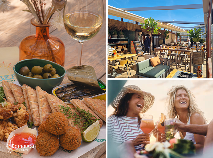 Borrelplank naar keuze bij Beachclub Solbeach in Scheveningen