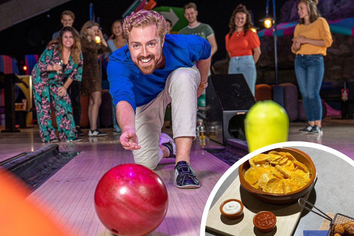 1 uur bowlen (+ eventueel bites) bij Sportiom Den Bosch