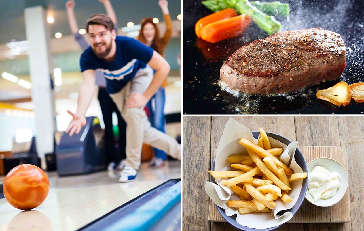 All you can eat steengrillen + bowlen Schin op Geul