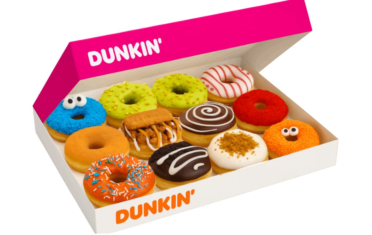 Donut box van Dunkin' Donuts (12 stuks)