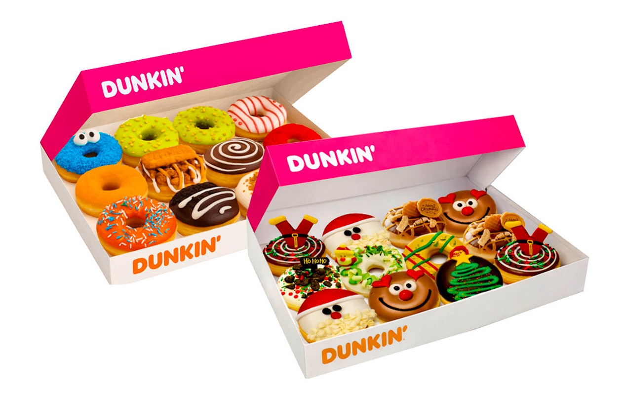 Dunkin' Donuts Kerst- of Original box (12 stuks)