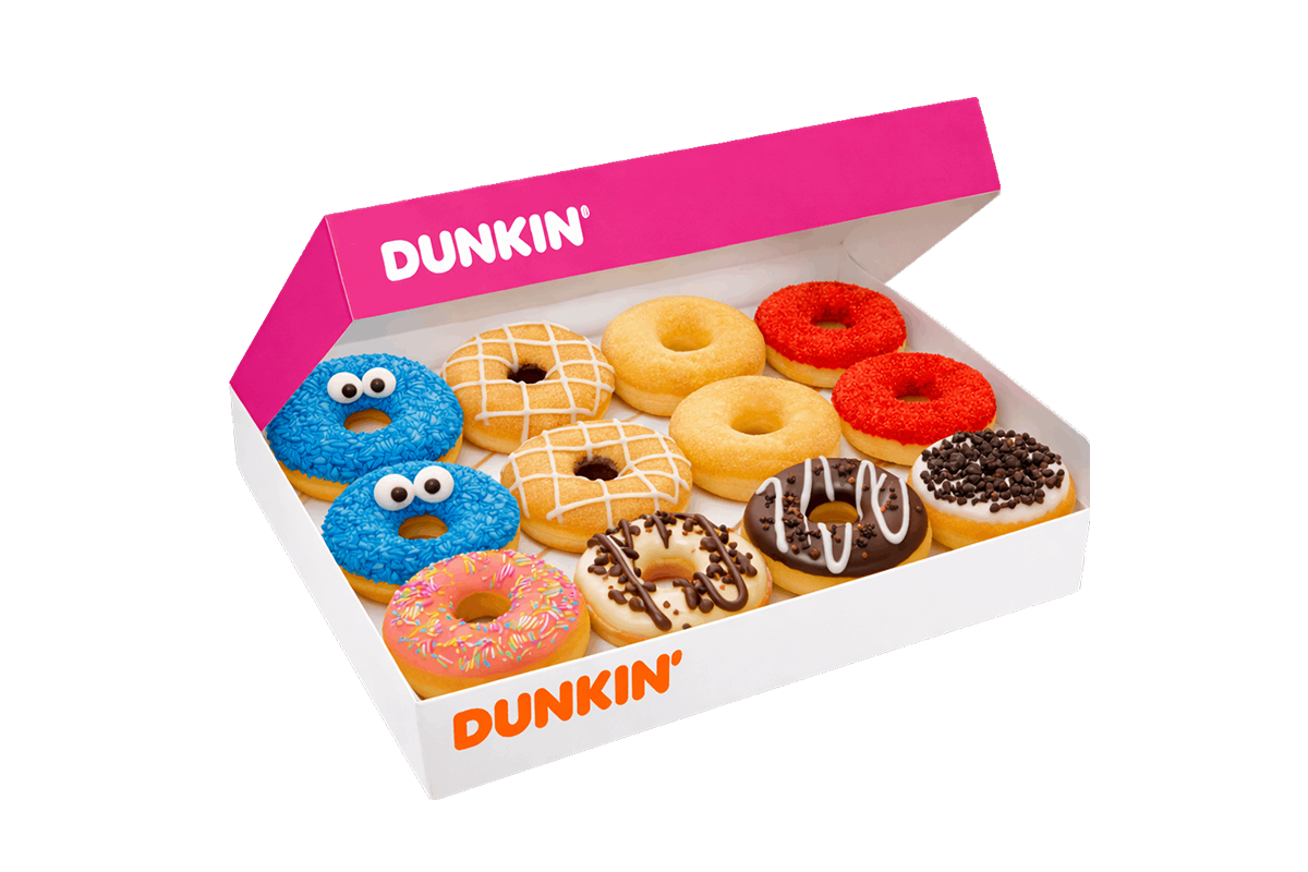 Standaard óf Valentijn Dunkin' Donuts box (12 stuks)