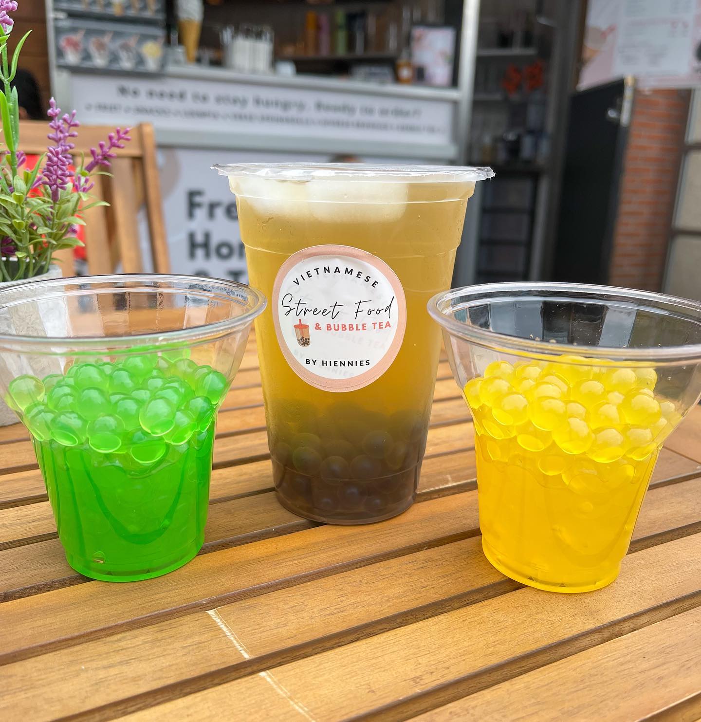 Bubble tea incl. topping afhalen bij Streetfood By Hiennies
