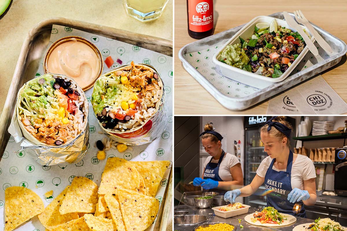 Build your own burrito of bowl + drankje bij Chidóz