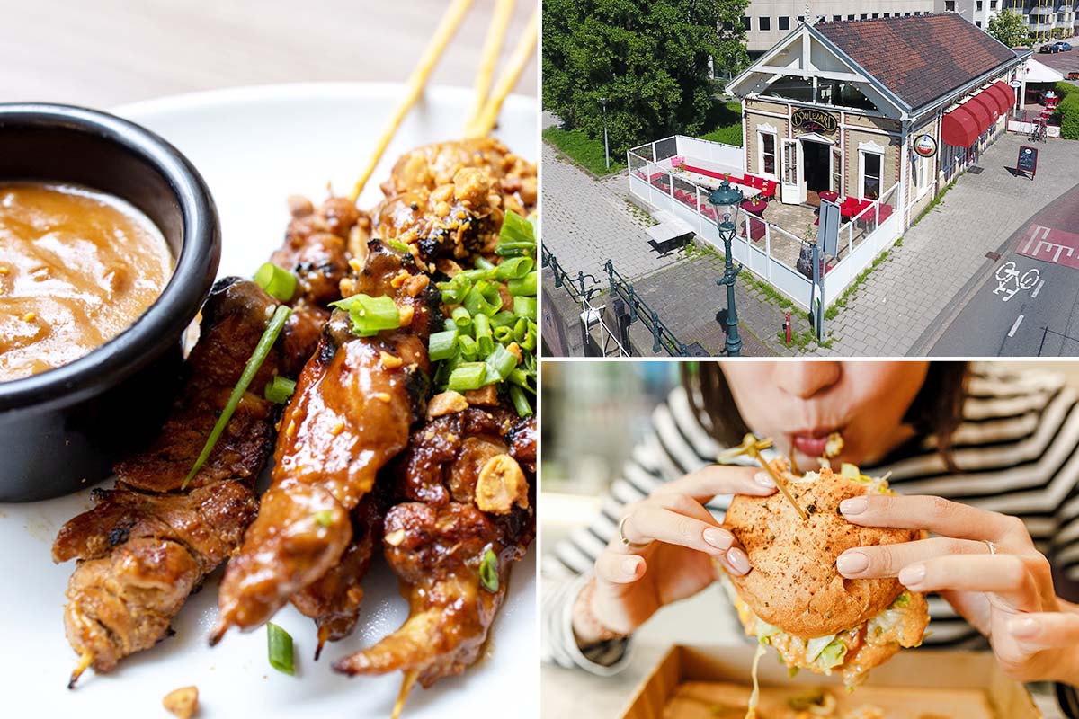 Burger of saté + drankje naar keuze bij Boulevard Café