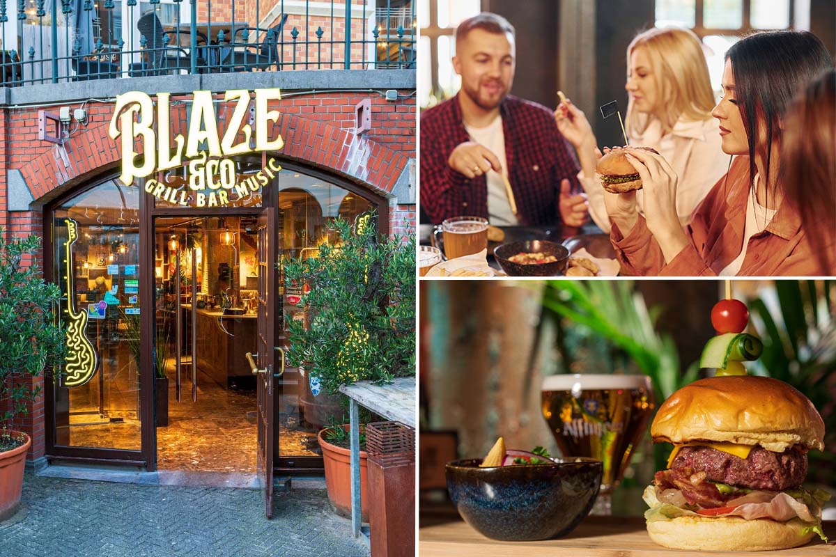 Geniet van een Burgermenu + Dessert bij Blaze&Co