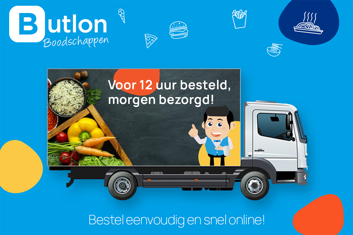 Waardebon t.w.v. €15 voor online boodschappen bij Butlon 