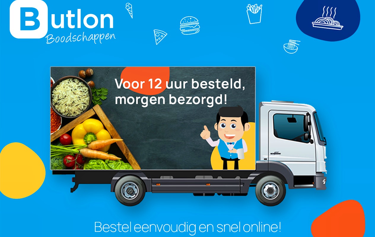 Waardebon t.w.v. €15 voor online boodschappen bij Butlon