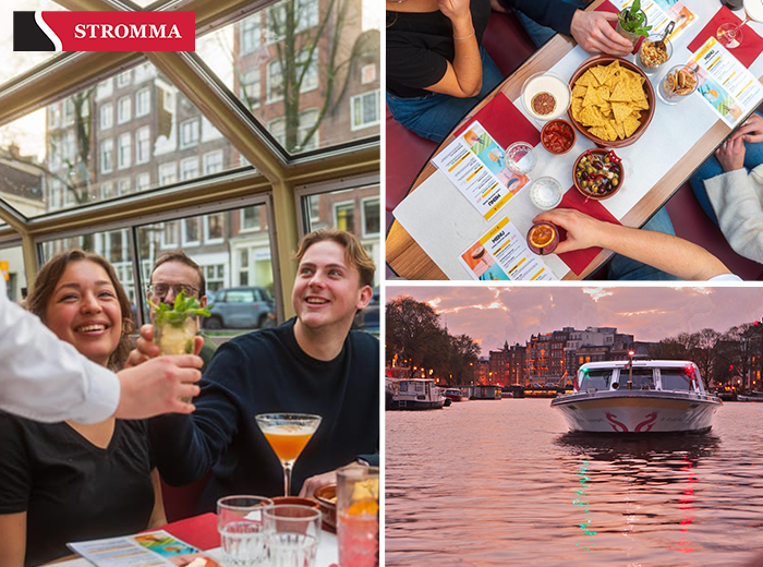 Cocktailcruise door de Amsterdamse grachten (75 min)