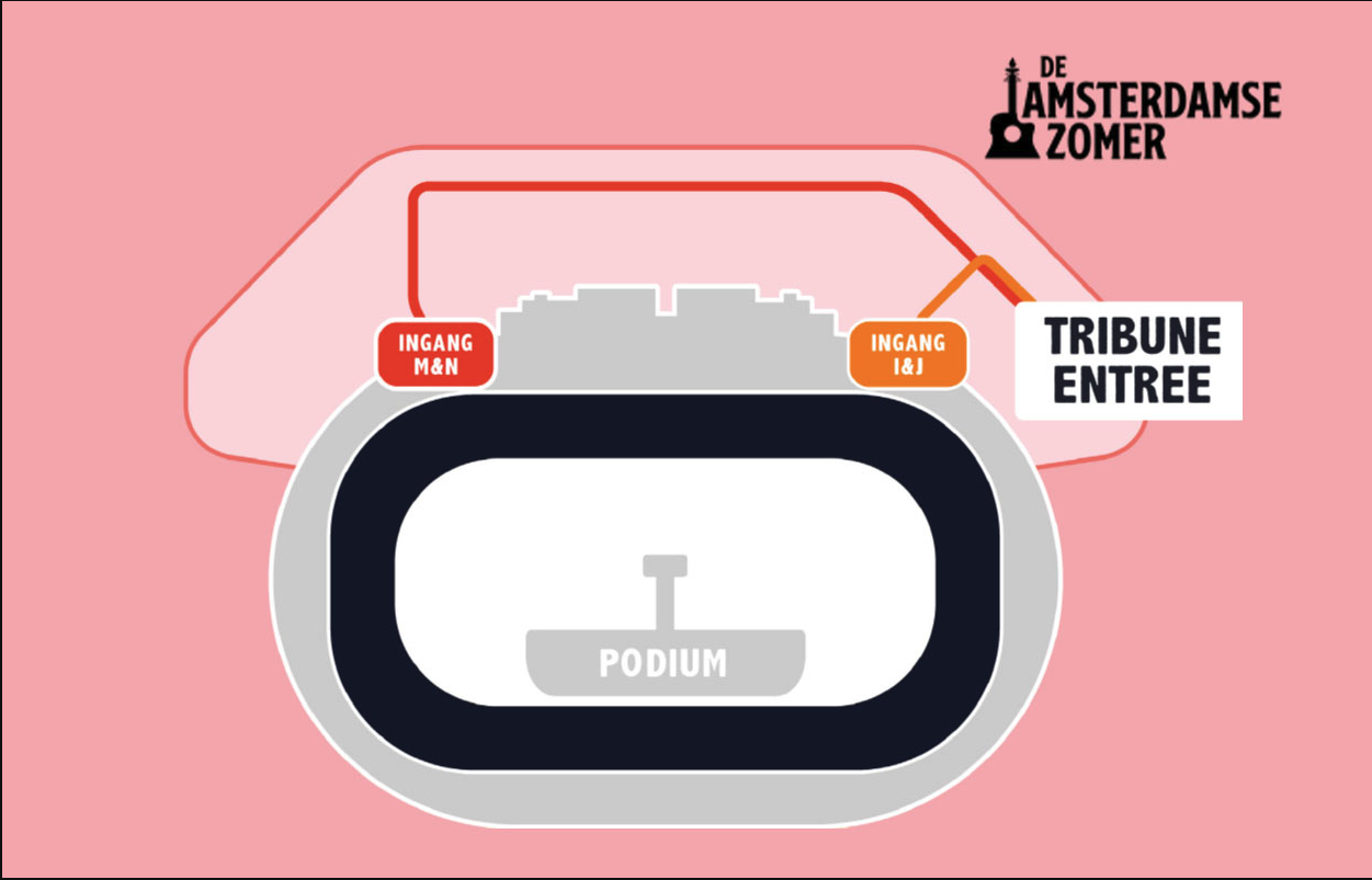 Tribune ticket de Amsterdamse Zomer