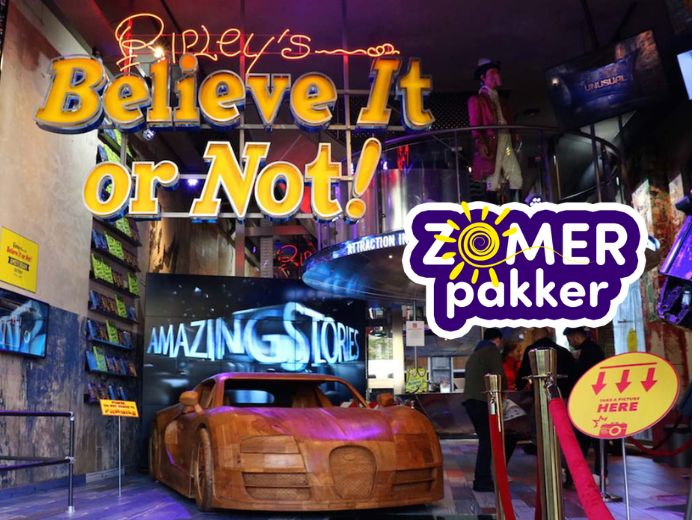 Entrance ticket to Ripley's Believe It or Not in Amsterdam
