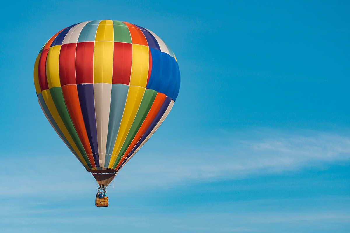 Deluxe ballonvaart van 1 tot 1,5 uur incl. champagne 