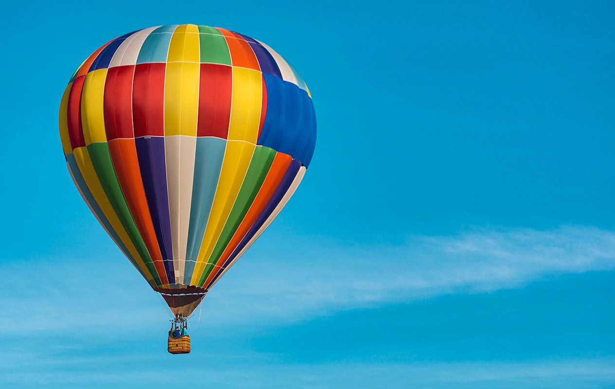Deluxe ballonvaart van 1 tot 1,5 uur incl. champagne