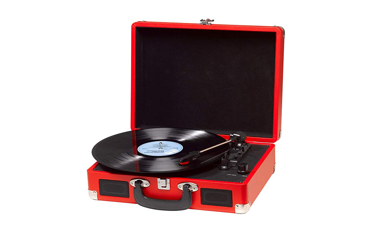 Speel je LP's af in de draagbare retro Denver VPL-120 Platenspeler