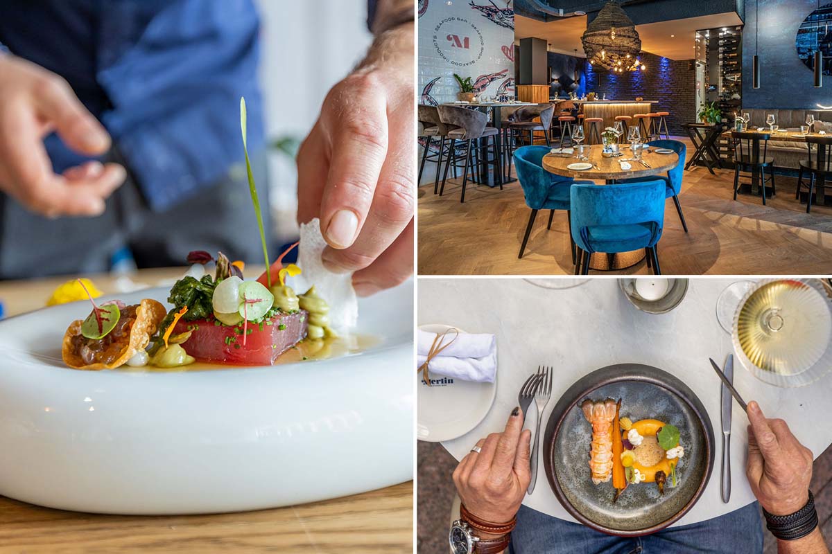 Twee gerechten + side naar keuze bij Merlin Seafood Bar