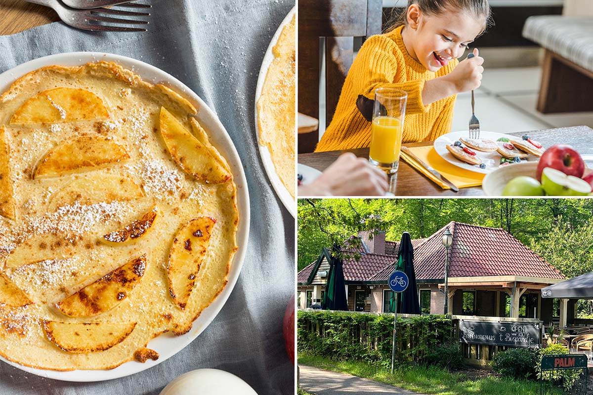 2- of 3-gangendiner bij Pannenkoekenhuis ‘t Bospandje