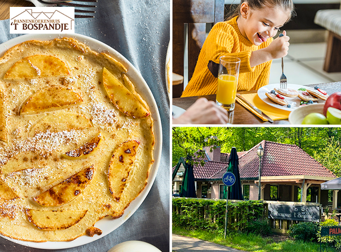 2- of 3-gangen keuzediner bij Pannenkoekenhuis ‘t Bospandje