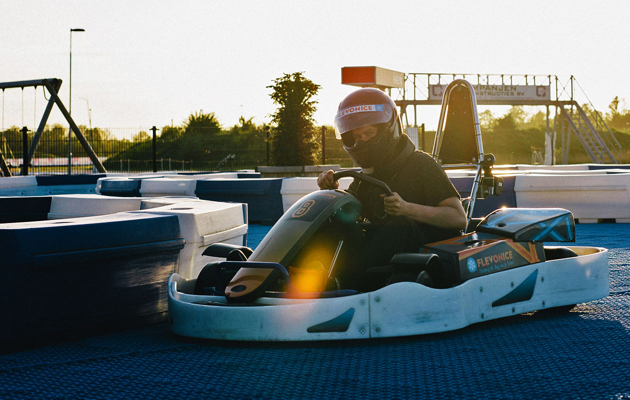 Drift Karten op het unieke circuit bij Flevonice, de ultieme driftsensatie!