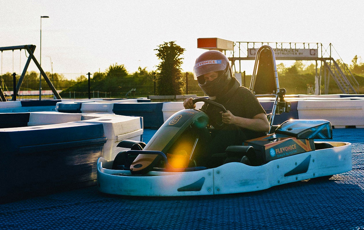 Drift Karten op het unieke circuit bij Flevonice, de ultieme driftsensatie!