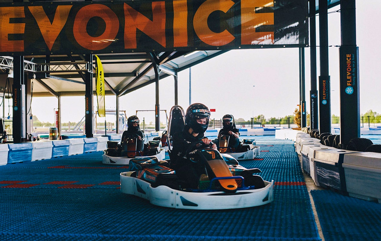 Drift Karten op het unieke circuit bij Flevonice, de ultieme driftsensatie!