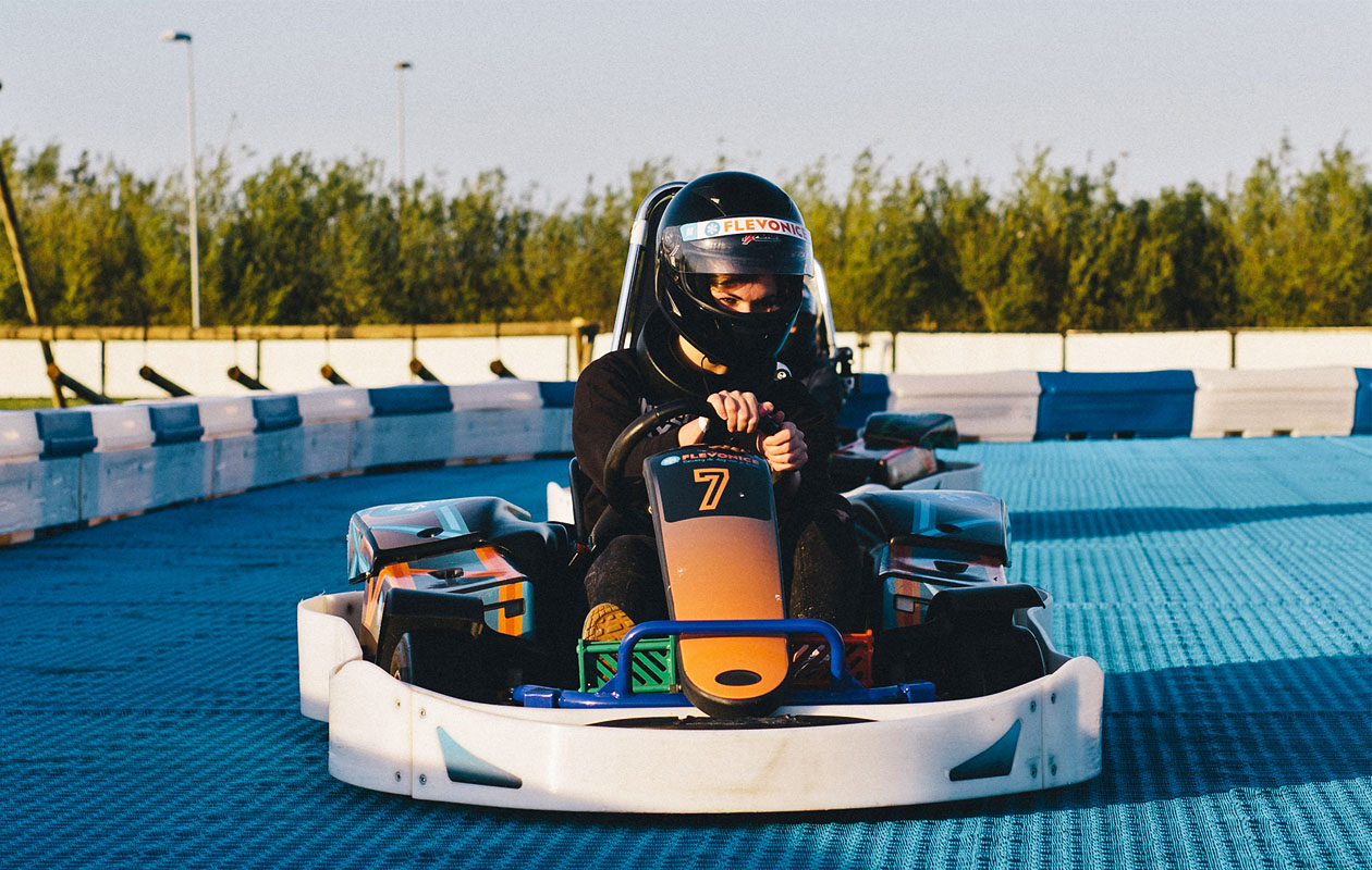 Drift Karten op het unieke circuit bij Flevonice, de ultieme driftsensatie!
