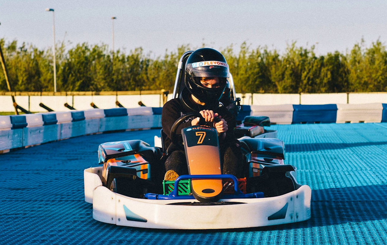 Drift Karten op het unieke circuit bij Flevonice, de ultieme driftsensatie!