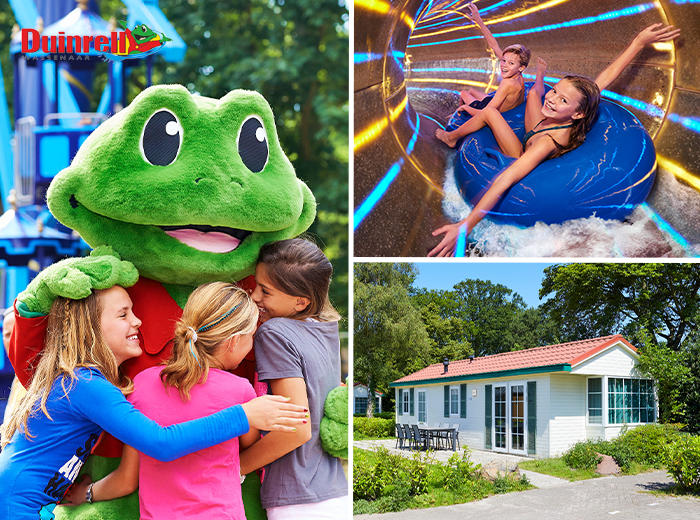 Verblijf in een 4 of 6 persoons Duingalow op Duinrell