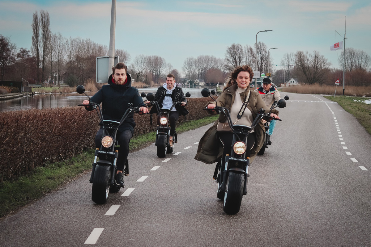 Huur E-chopper of elektrische fiets (4 of 8 uur) bij Electric Drive Rental 