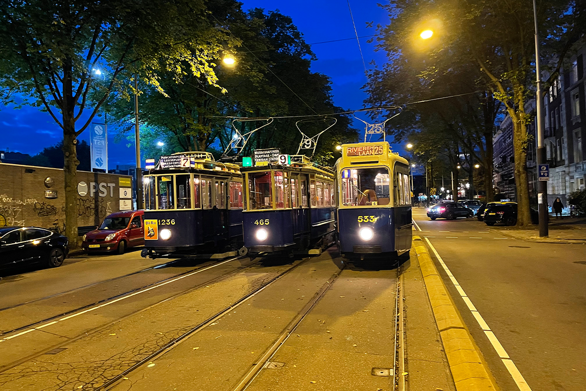 Eindejaarsrit met Electrische Museumtramlijn Amsterdam