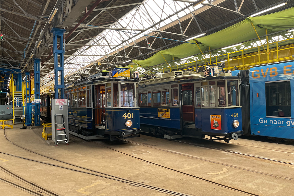 Eindejaarsrit met Electrische Museumtramlijn Amsterdam